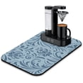 thumbnail image 1 of Revamp Kitchen 19.5x12in Extra Large Coffee Drying Mat Super Absorbent Diatom Mud, Decorative Pattern, Perfect for Dish Draining, Coffee Mat Reusable & Easy to Wash, 1 of 7