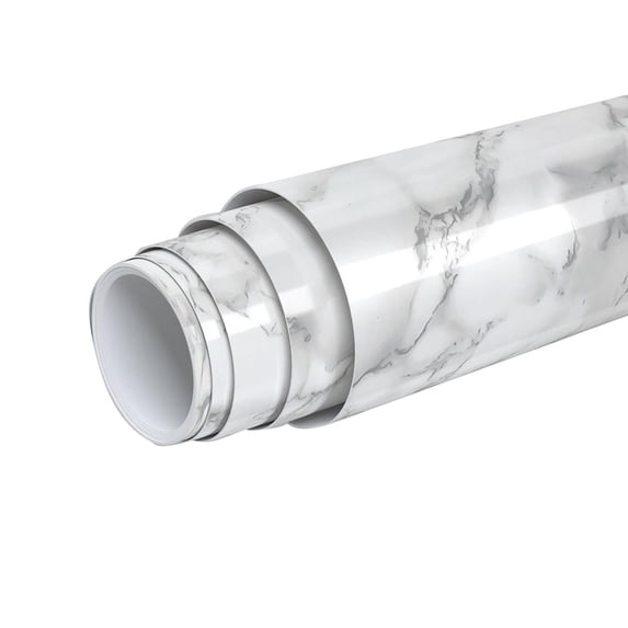 Revamp Your Space With White Grey Marble Contact Paper Removable Wall Sticker