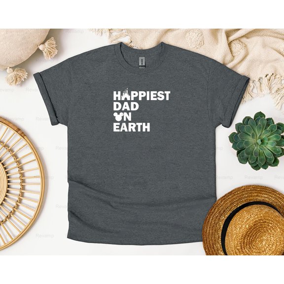 Revamp63 Happiest Dad On Earth Funny Father's Day Daddy T-Shirt, SW, Hoodie, for Unisex, up to 5XL.