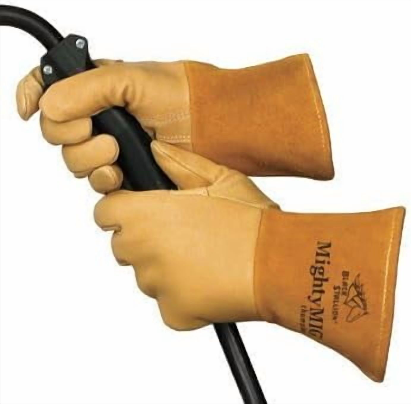 Revco Black Stallion MIG/TIG Welding Glove - Goatskin Palm, Split Cowhide Back, Kevlar Stitched
