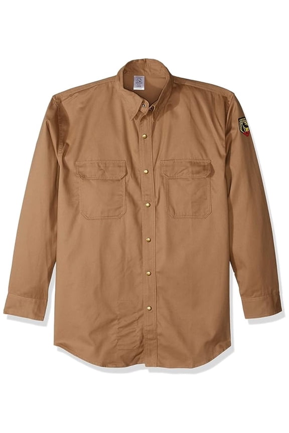 Revco Fr Flame Resistant Cotton Work Shirt - FS7-Khk Large
