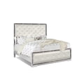 thumbnail image 1 of Anzell Queen Bed with Mirror Trim, White, 1 of 3
