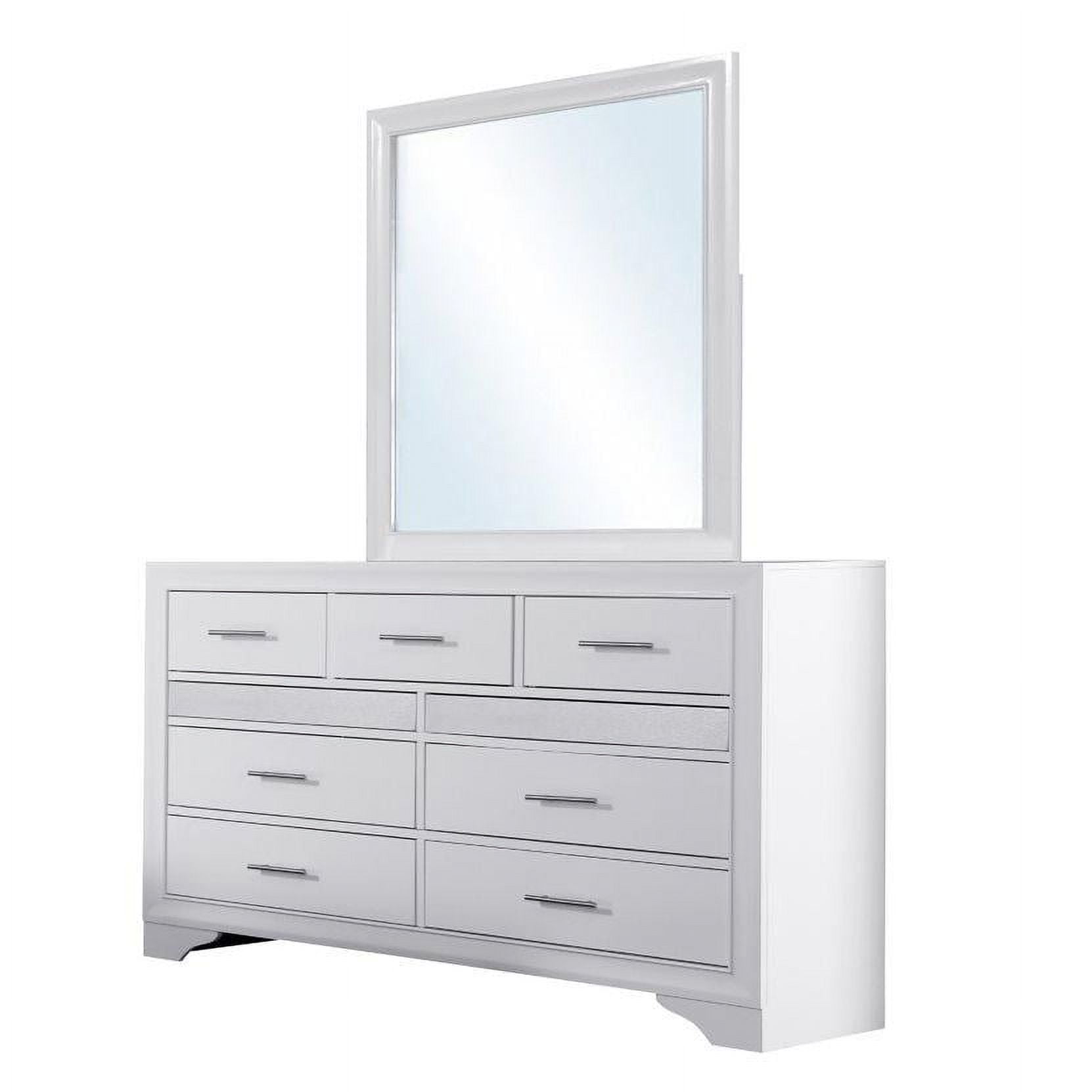 Reve and Belle Norah Dresser & Mirror, White