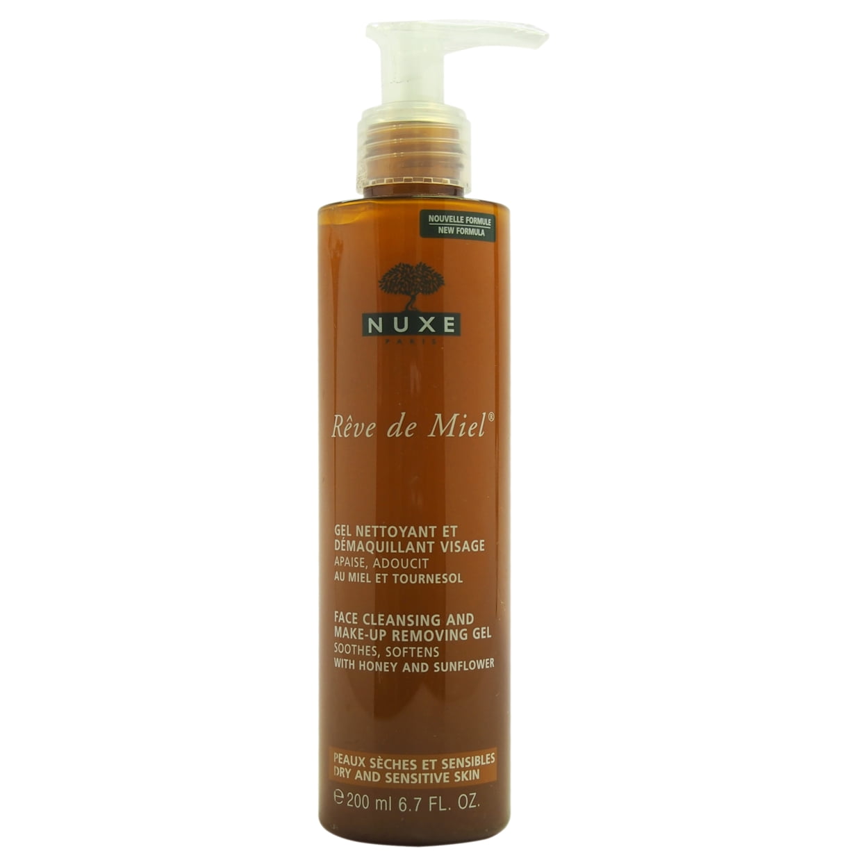 Reve de Miel - Face Cleansing and Make-Up Removing Gel by Nuxe for Unisex -  6.7 oz Gel