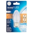 thumbnail image 1 of Reveal Clear Dimmable LED Bulb, B10 Shape, 3W, 1 of 5