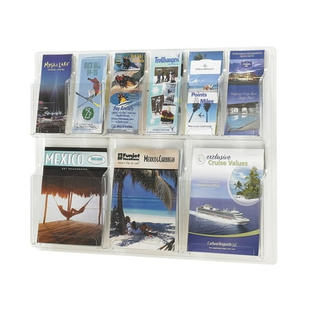 Reveal Literature Display, 3 Magazine and 6 Pamphlet