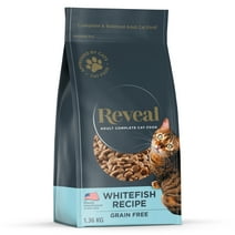 Reveal Natural Dry Cat Food, Complete & Balanced Grain Free, Whitefish Flavor, 3lb Bag