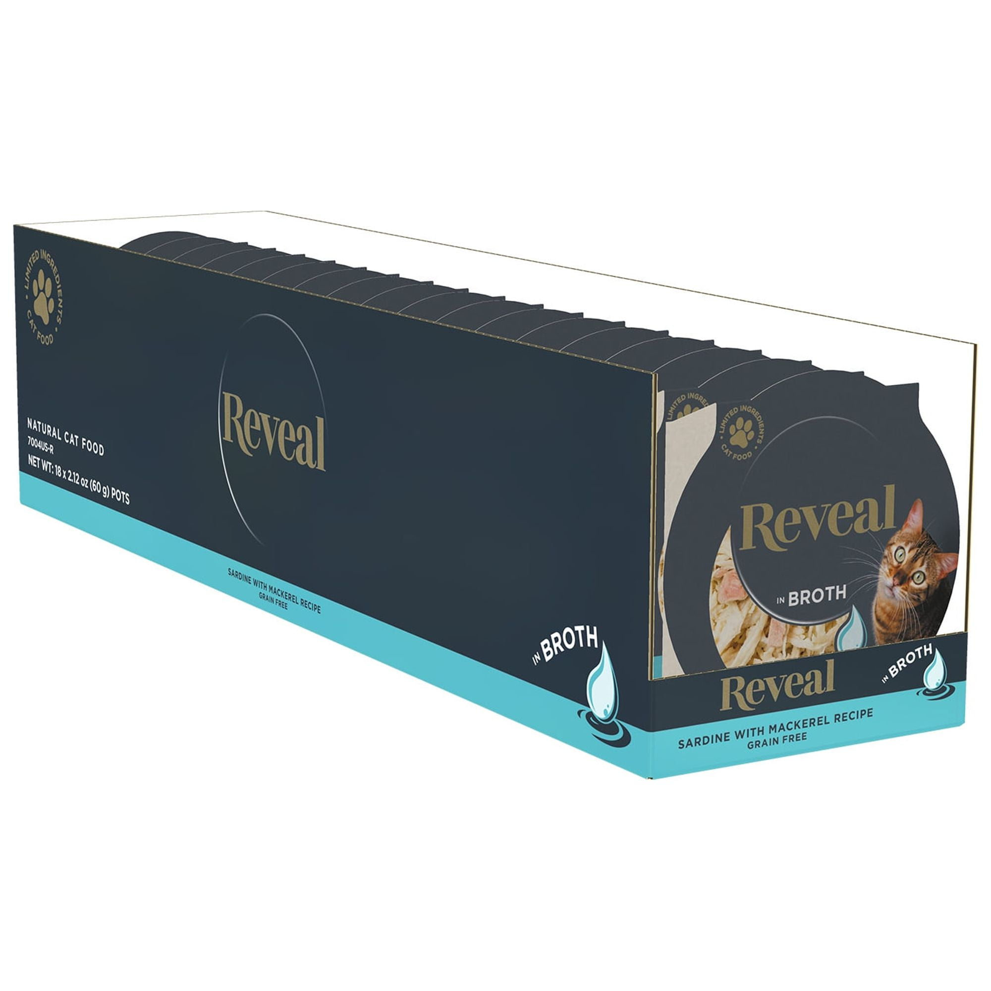 Reveal Natural Wet Cat Food, 18 Pack, Limited Ingredient, Grain Free