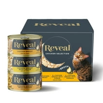 Reveal Natural Wet Cat Food, Chicken in Broth Variety Pack, 12 x 2.47 oz Can