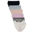 thumbnail image 1 of Reveal Womens Cotton High-Leg Brief 6-Pack Style-RGW611, 1 of 4