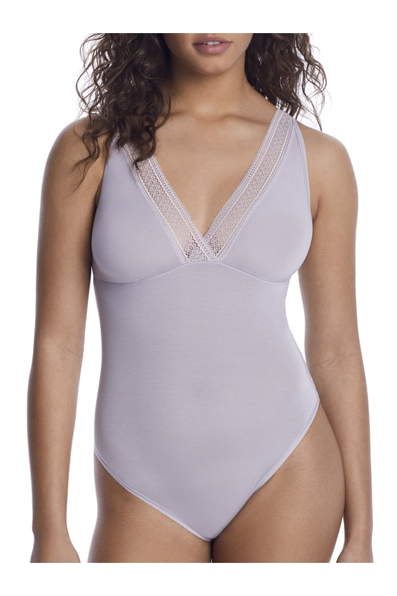 Womens Flat Lace Modal Bodysuit Style-REEP32