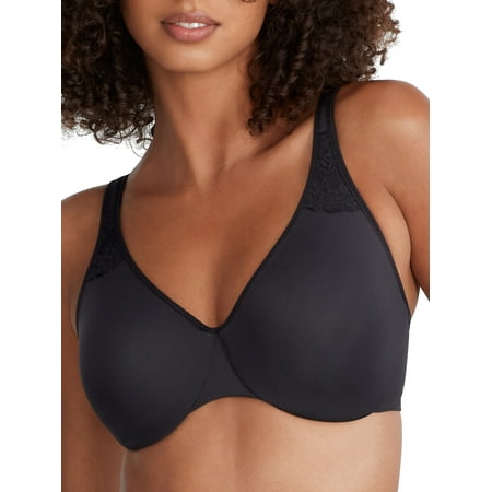 Reveal BLACK Low-Key Full-Coverage Minimizer Underwire Bra, US 40D, UK 40D
