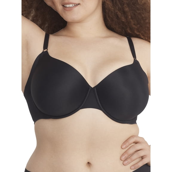 Reveal BLACK Low-Key Side Smoothing T-Shirt Bra, US 34DDD, UK 34E