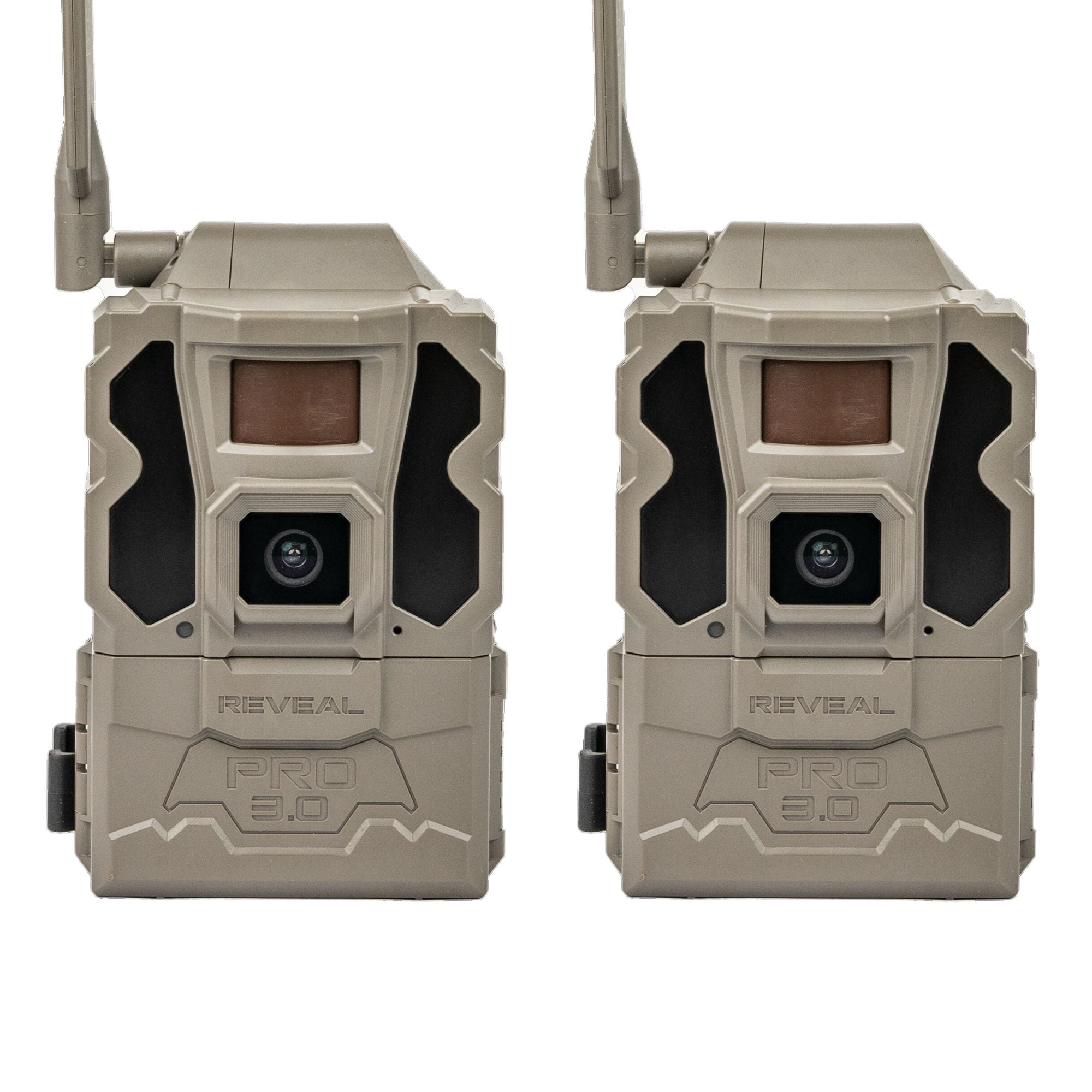 Reveal by Tactacam Pro 3.0 Cellular Trail Camera (2pk) – 4G LTE Hunting & Wildlife Monitoring Camera with GPS, No-Glow Night Vision, Motion Activated, No WiFi Required