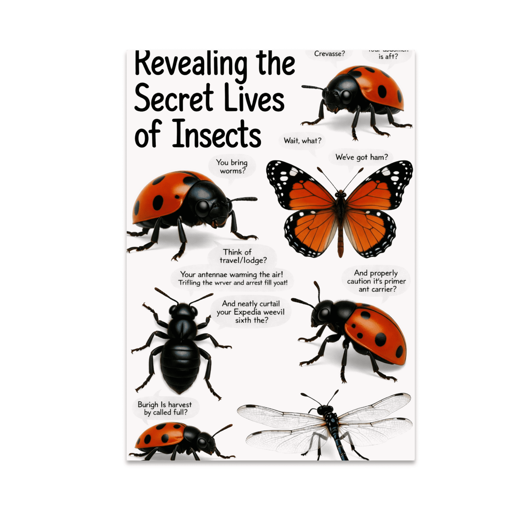 Revealing the Secret Lives of Insects - Nature Decor Enthusiast - 13x19 ...