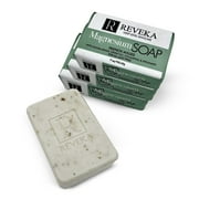 Reveka Skincare 4-Pack Magnesium Soap Bar - 4-in-1 Natural Soap Bar for Face, Body, Hair & Shaving | Triple Milled Bar Soap with Green Tea, Spearmint & Eucalyptus, US-Crafted - 4 Bars (7 oz. Each)
