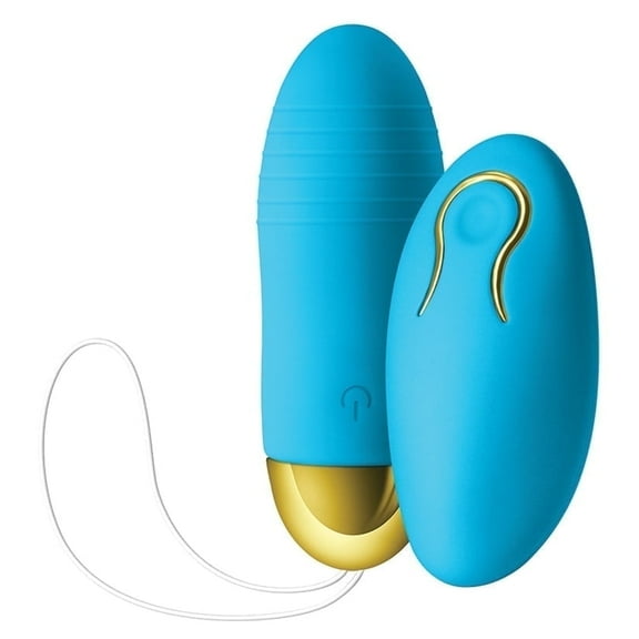 Revel Winx Rechargeable Silicone Bullet Vibrator with Remote Control, Blue