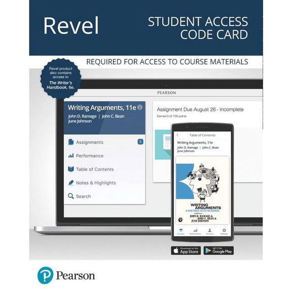 Revel for Writing Arguments: A Rhetoric with Readings Plus The Writer's Handbook -- Access Card