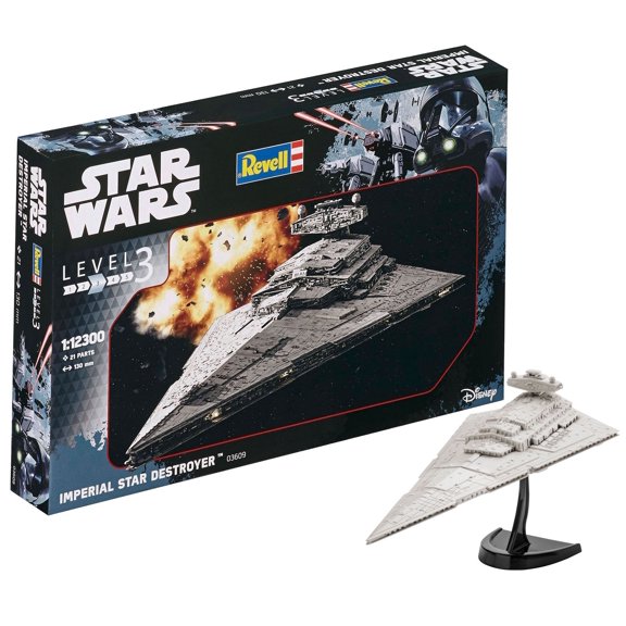 Revell 03609 Star Wars Imperial Star Destroyer 1:12300 Scale Unbuilt/Unpainted Plastic Model Ki