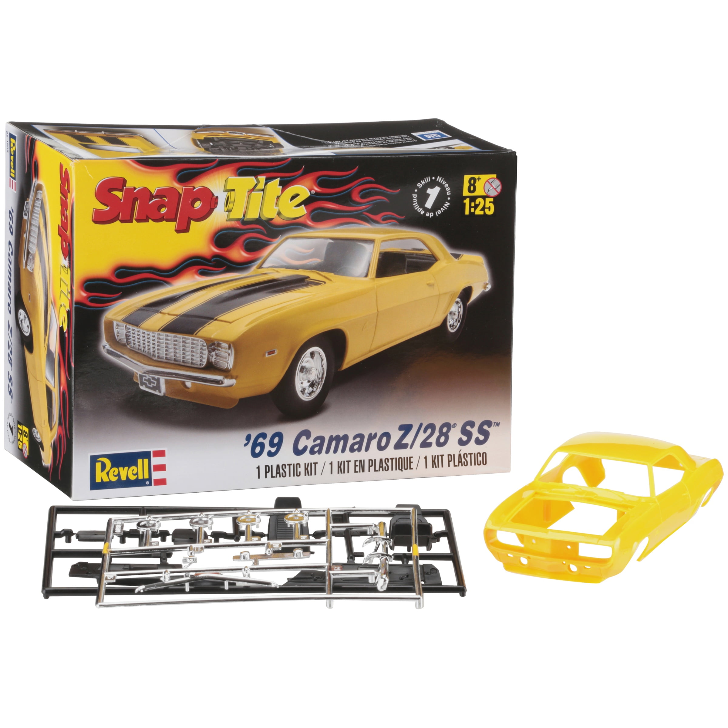 Revell '69 Camaro SS 396 1/25 Scale Plastic Model Kit (85-4525) for sale  online