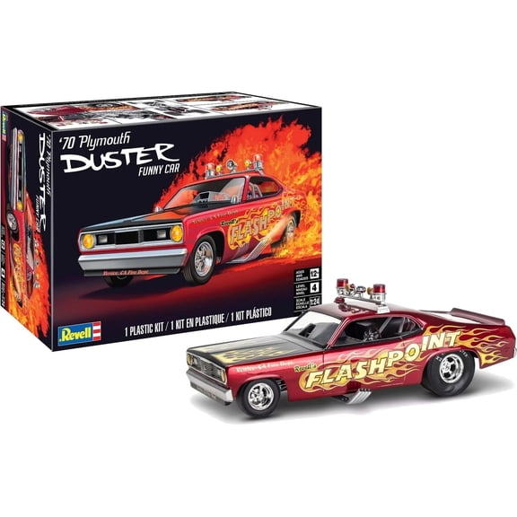 Revell 1970 Plymouth Duster Funny Car Model Building Kit 1:24 Scale 100-Piece