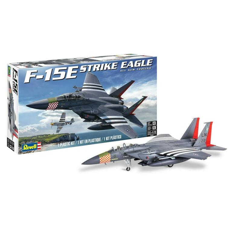Revell Level 5 Model Kit McDonnell Douglas F 15E Strike Eagle Aircraft 1 72 Scale Model