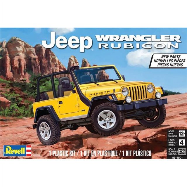 Revell 854501 Jeep Wrangler Rubicon Plastic Model Kit for Adults to