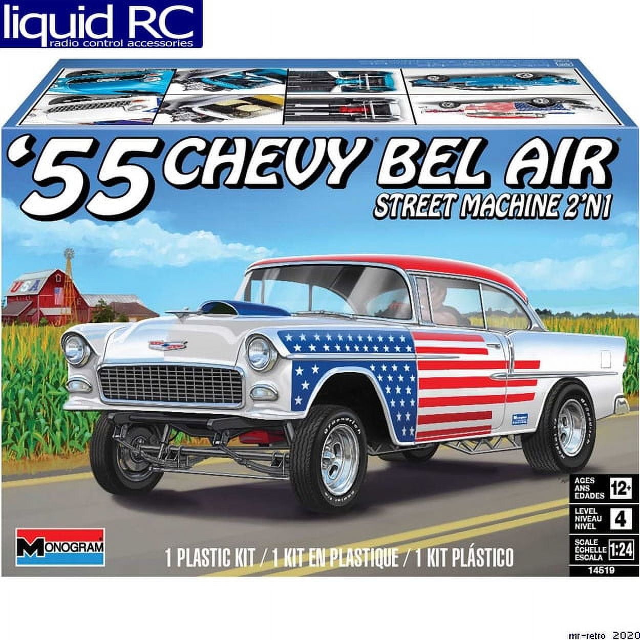 Revell 854519 1 24 55 Chevy Bel Air Street Machine 2N1 Plastic Model Kit