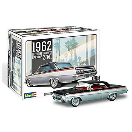 Revell Level 4 Model Kit 1962 Chevrolet Impala Hardtop 3-in-1 Kit 1/25 Scale Model
