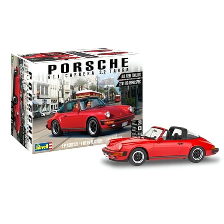 Revell Level 4 Model Kit Porsche 911 Carrera 3.2 Targa 2-in-1 Kit 1/24 Scale Model