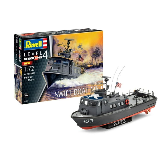 Revell Level 4 Model Kit US Navy Swift Boat Mk.I 1/72 Scale Model