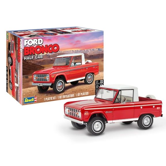 Revell Level 5 Model Kit Ford Bronco Half Cab 1/25 Scale Model