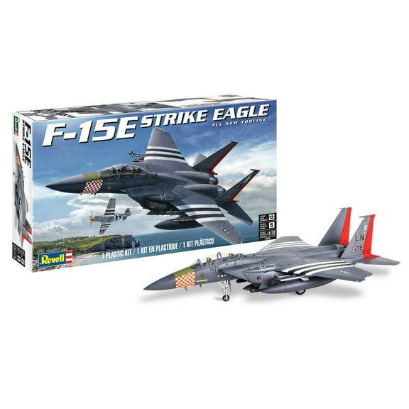 Revell Level 5 Model Kit McDonnell Douglas F-15E Strike Eagle Aircraft 1/72 Scale Model