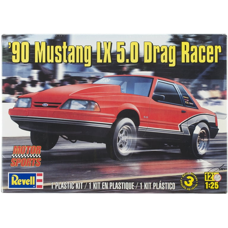 Revell Monogram 90 Mustang LX 5.0 Drag Racer Model Kit Walmart
