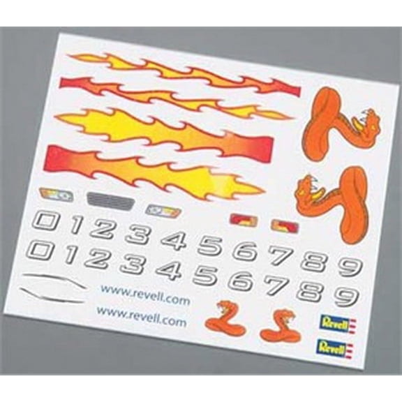 Revell RMXY9619 Pinewood Derby Dry Transfer Decals A