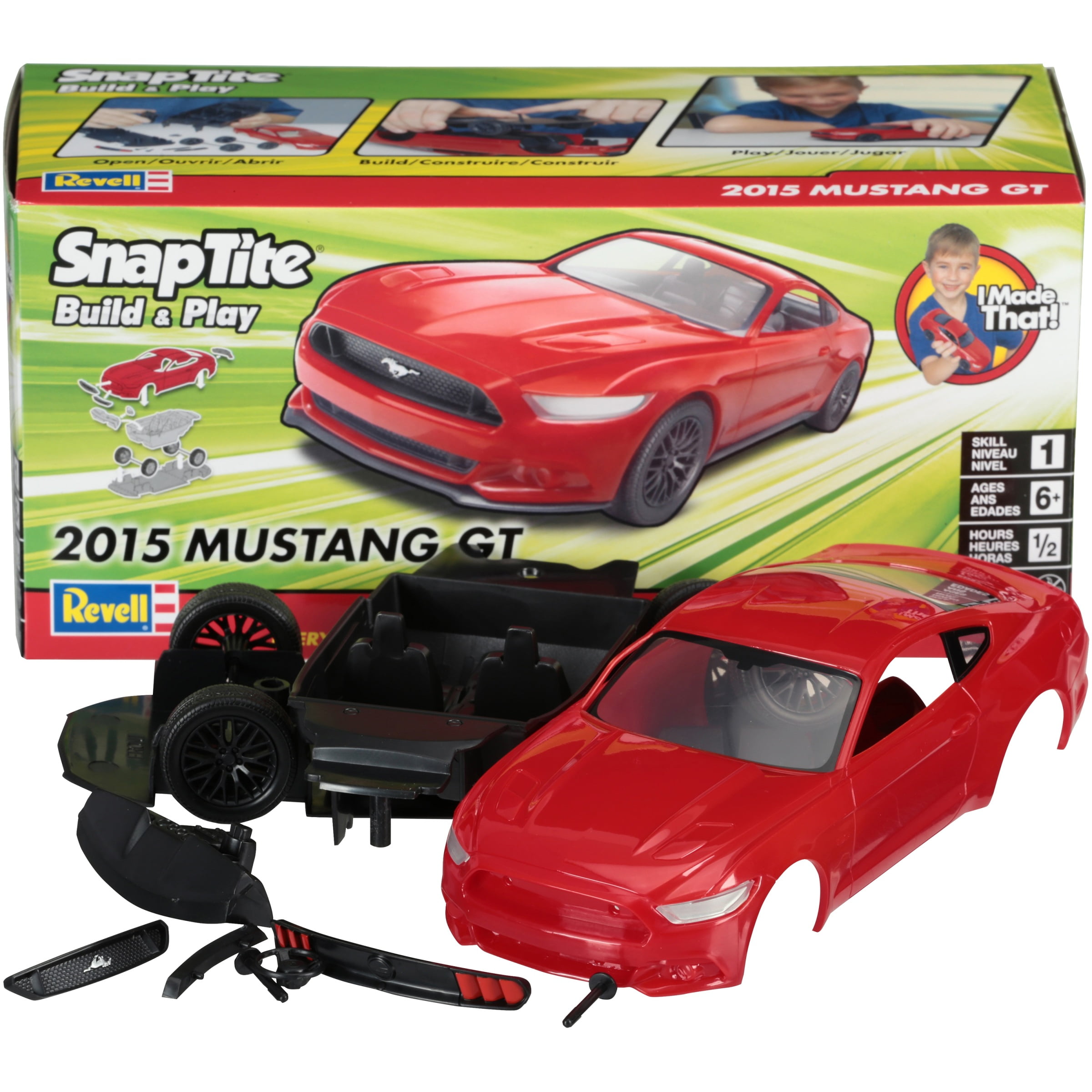 2015 SnapTite® Play Box Kit Mustang 12 & Build pc GT Revell®