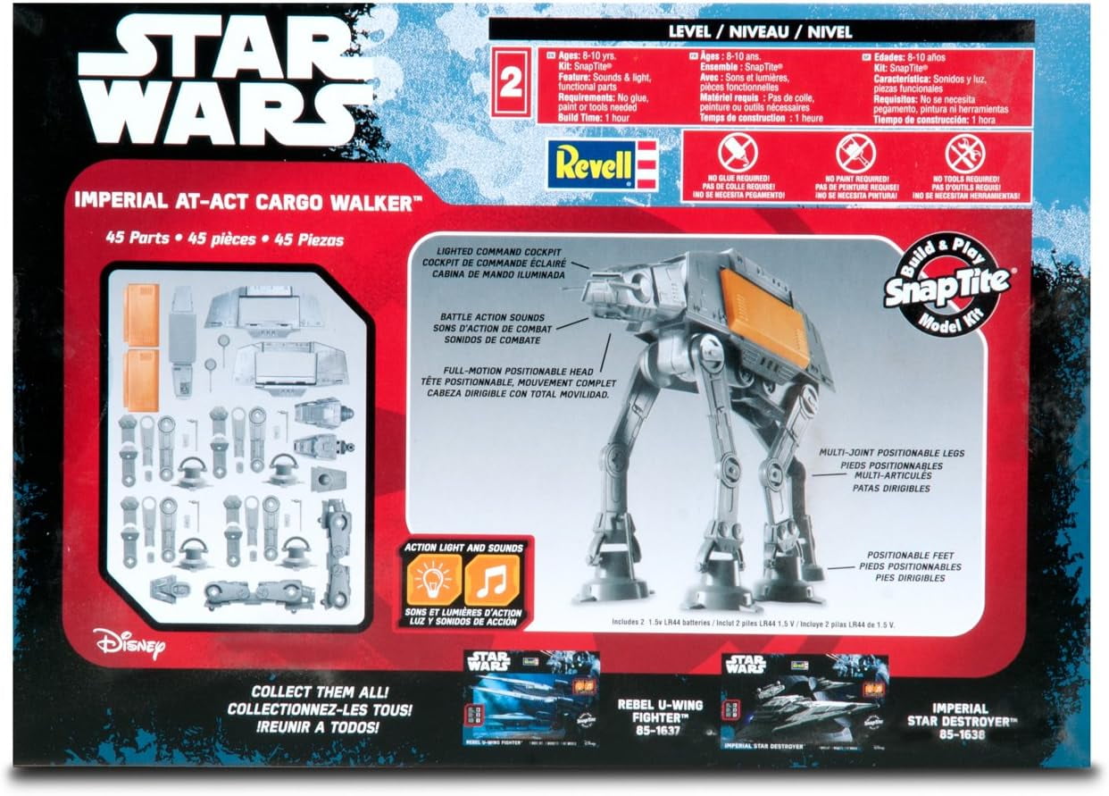 Revell Star Wars Snaptite Build and Play Imperial ATACT Cargo Walker Plastic Model Kit