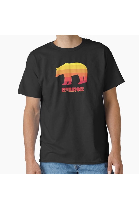 Revelstoke Bear Mountain Ski Resort Souvenir Art Unisex T-Shirt, up to Size 5XL