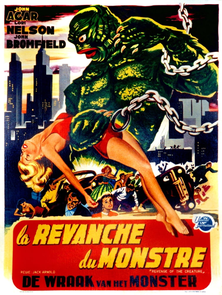 Revenge Of The Creature Canvas Art - (11 x 17)