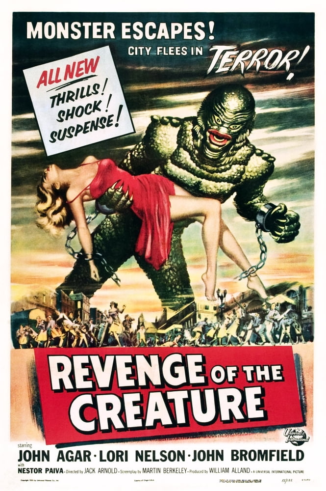 Revenge Of The Creature Canvas Art - (24 x 36)