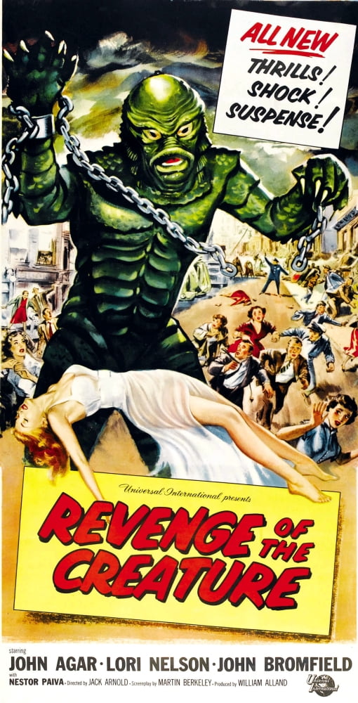Revenge Of The Creature Canvas Art - (24 x 36)
