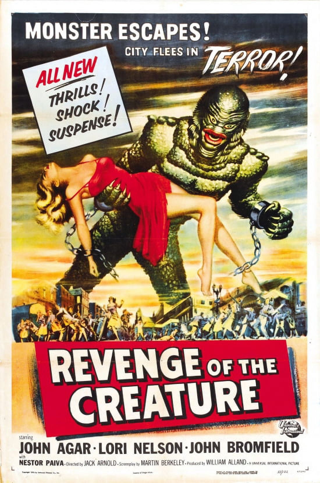 Revenge Of The Creature Movie Canvas Art - (18 x 24)