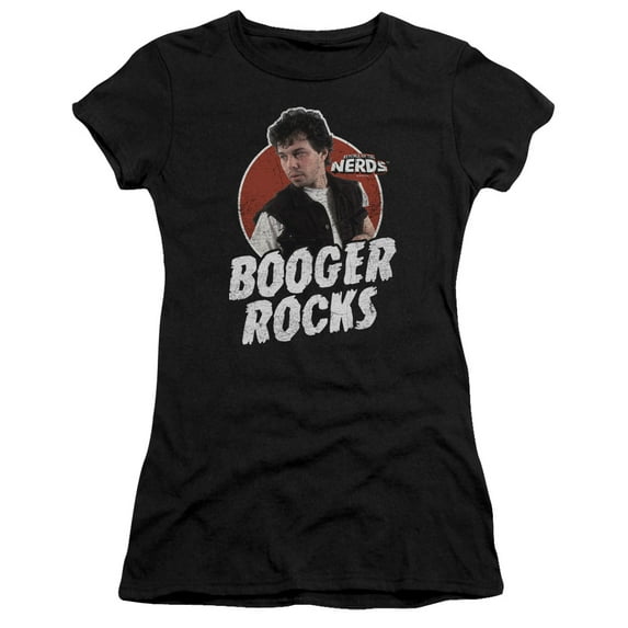 Revenge Of The Nerds - Booger Rocks - Juniors Teen Girls Cap Sleeve Shirt - X-Large