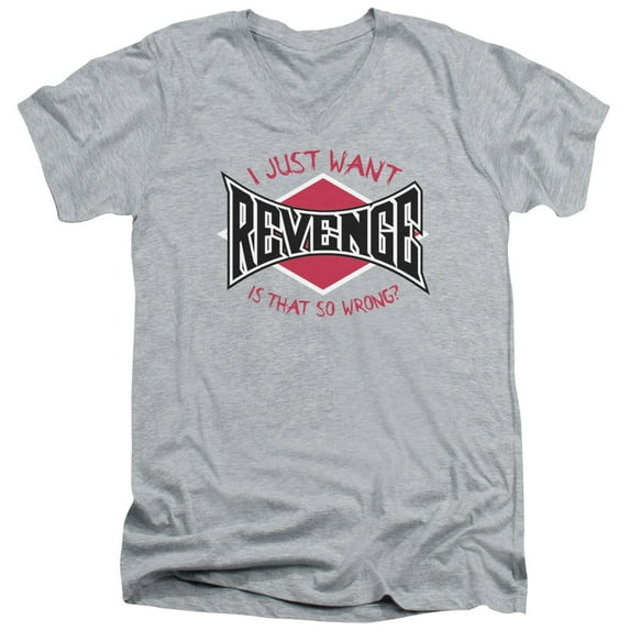 - Revenge - Slim Fit V Neck Shirt - Large