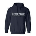 thumbnail image 1 of Revenge The Reason I Get Up Each Day Sarcastic Humor Novelty Funny Men's Hoodies, 1 of 2