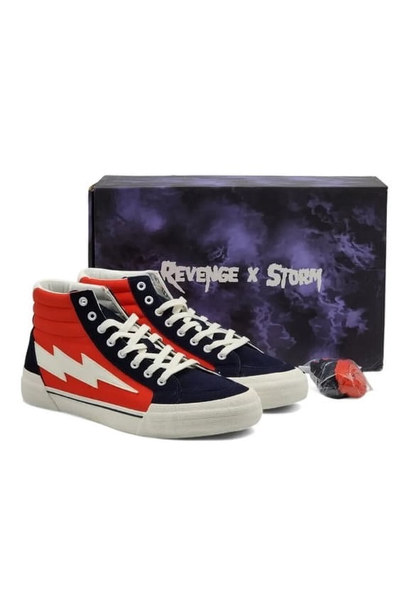 Revenge X Storm High Top Sneaker Men Size 8 Red and Navy