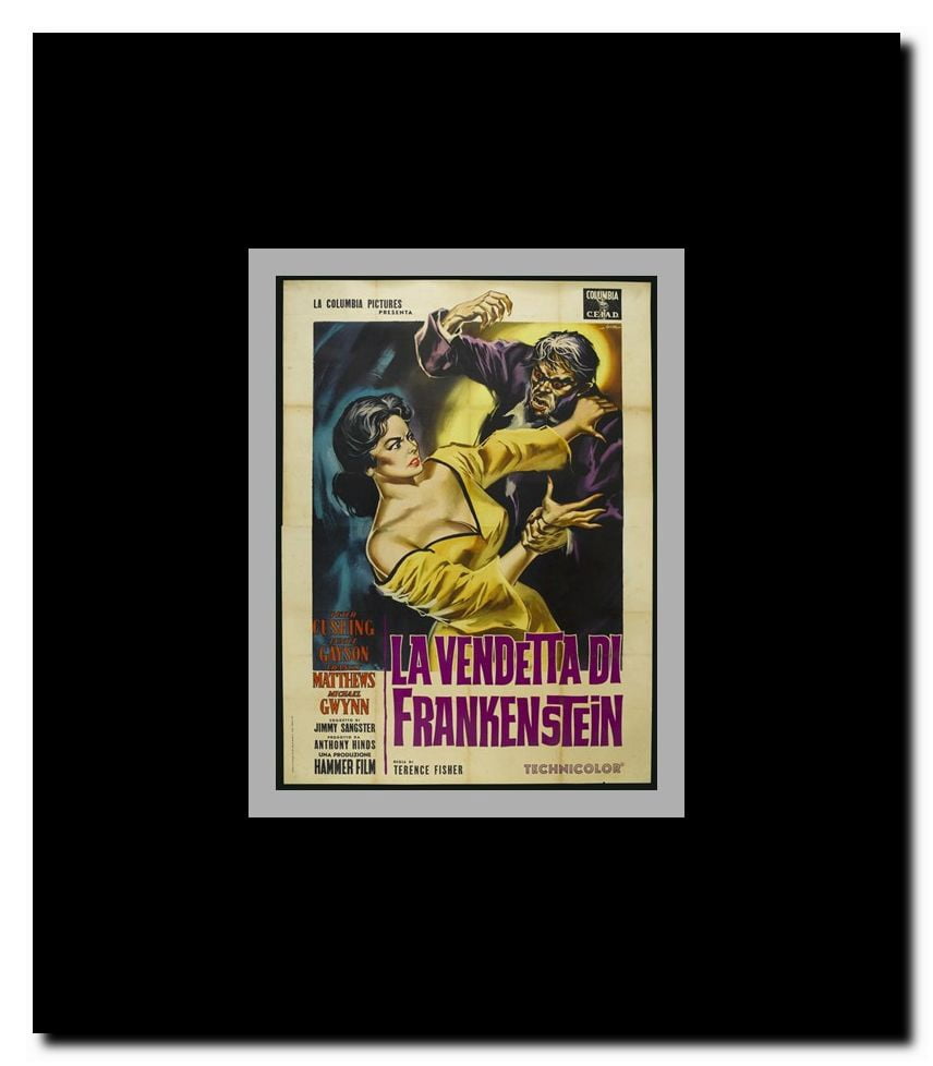 Revenge of Frankenstein Framed Movie Poster