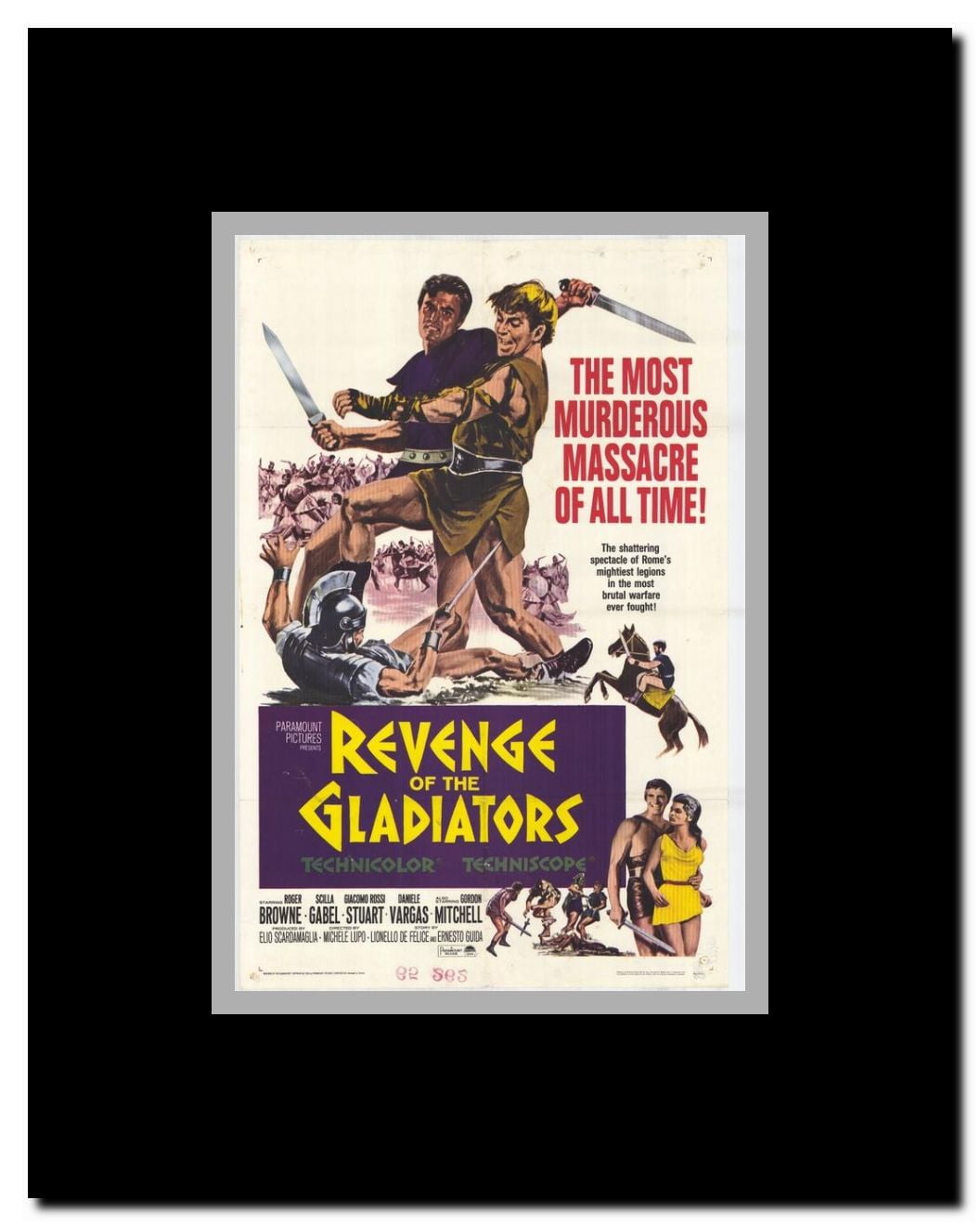 Revenge of the Gladiators Framed Movie Poster