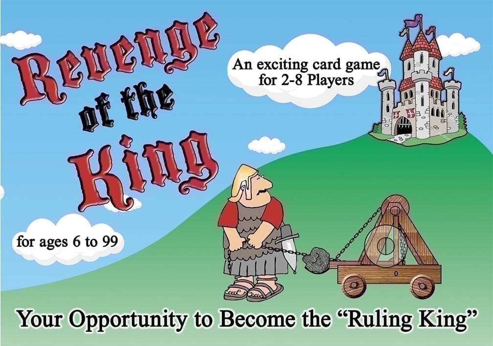 Christmas Holiday Special Price - Revenge of the King Exciting, Challenging and Strategic Family card game with Royal Family Cartoons