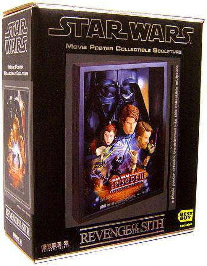 Revenge of the Sith 3-D Movie Poster Sculpture Star Wars Code 3